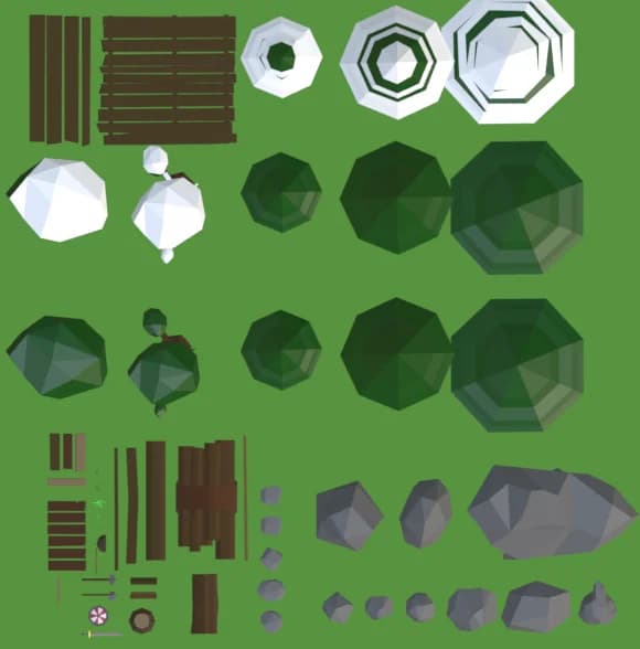JK3DA Low Poly Forest Pack – Vorschau 2